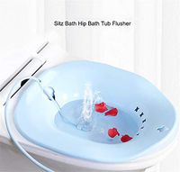JFGUOYA Sitz Bath, Over-The-Toilet Perineal Soaking Bath, for Hemorrhoidal Relief, Ideal for Post-Episiotomy Patients,Blue