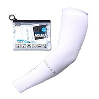 Mipan GamsungTex AQUA X Arm Sleeves Sun Protective Skin UV Cut Made in Korea (White 1 Pair)