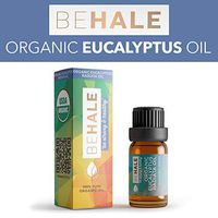 Behale Organic Essential Oil - 100% USDA Certified Organic Pure Undiluted Eucalyptus Radiata Oil - 10 ml. (1/3 oz.)