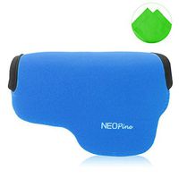 First2savvv QSL-A6000-03G11 blue Neoprene Camera Case Bag for SONY A6000 + Cleaning cloth