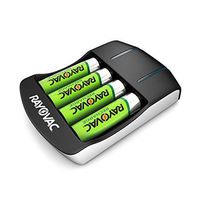 Rayovac AA Rechargeable Batteries with Battery Charger (4 Rechargeable AA Batteries with Smart Charger)