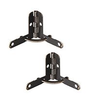 uxcell Concealable Quadrant Hinge 28mmx22mm Foldable Bronze Tone Humidor Boxes Wine Cigar Case Fittings 2pcs