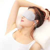 YESMAEA Cotton Eye Sleeping Mask Skin-Friendly Cotton Fabric Comfortable Strap Eyeshade Travel Blindfold Mask,Gray
