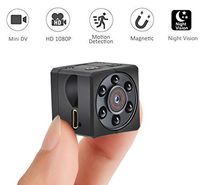 Spy Hidden Camera 1080P Portable Small HD Nanny Cam with Night Vision and Motion Detective Perfect Indoor Covert Mini Security Camera for Home and Office