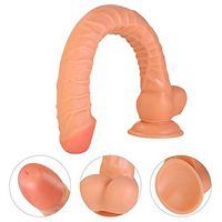 YOULAN Large Size Super Realistic Female Toy 16.5 Inch Powerful Suction Cup Can Absorb Any Smooth Surface