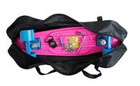 Cooplay 22" Black Penny Banana Skateboard Carry Bag Handbag Backpack Straps with No Skateboard