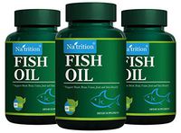 Natrition Omega-3 Fish Oil Softgels, 1000mg 30% Omega-3, 100 Softgels/Bottle