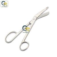 G.S SCISSOR WITH ONE LARGE RING SERRATED BLADES, 7.25 INCH, 3.1 OUNCE BEST QUALITY
