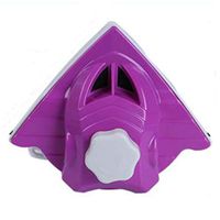 Happy Time Glass Cleaner Magnetic Adjustment Double Layer Hollow Window Cleaner Double Sided Glass Cleaner High Building Household,Purple