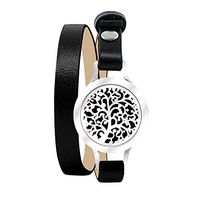 KOKO AROMA Essential Oil Diffuser Bracelet Bracelets: Stainless Steel Aromatherapy Bangle or Leather Jewelry Woman Birthday Gifts for Mom,Sister,Girlfriend
