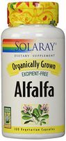 Solaray Organic Alfalfa Supplement, 430 mg, 100 Count