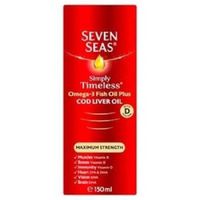 Seven Seas Cod Liver Oil Maximum Strength Liquid 150ml (Pack of 2)