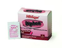 Medique Products 18464 Diphen Hay Fever Allergy Relief Caplets Commissary, 24-Pack