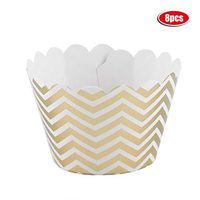 Gold Wave Stripe Party Disposable Tableware Champagne Cup Plate Straws Birthday Party Decor Kids Baby Shower Festival Supplies(#2)