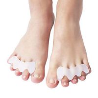 Gel Toe Separators and Toe Streightener, Gel Hammer Toe & Bunion Corrector Relief Foot Pain and More for Men & Women Use for Pedicure, Yoga & Running (Color : 3hole, Size : Onesize)