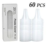 60Pcs Ear Thermometer Probe Covers/Refill Caps/Lens Filters for All Braun ThermoScan Models and Other Types of Digital Thermometers Disposable Covers