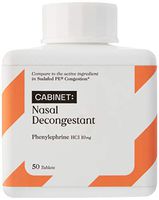 Cabinet Nasal Decongestant PE (50 Tablets) Non-Drowsy | 10 mg Phenylephrine HCl to Relieve Sinus Pressure | Comparable to Sudafed PE Congestion