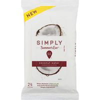 Summer's Eve Simply Cloths | Coconut Water | 24Count | Pack of 1 | pH Balanced, Free from Harsh Chemicals & Dyes