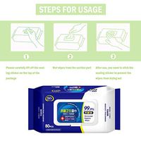 80 wipes/pack Wipes For Adults Unscented Travel Size Soft Wet Wipe Tissue Clean Hand Health Care for Indoor Outdoor