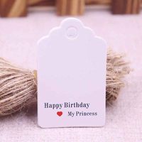 OBELLA BOUTIQUE 100 tag 100 string brown/white NEW DIY LOVE 5X3cm handmade with love products note tag my sweet honey for wedding tag