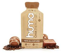 Huma Chia Energy Gel, Café Mocha, 12 Gels, 2X Caffeine - Premier Sports Nutrition for Endurance Exercise