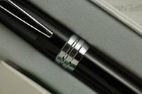Cross Executive Companion Bailey Black Lacquer with Diamond Cut Multi-Groove Cross Signature Center Ring and Medium Nib Fountain Pen