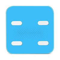DEI QI Bluetooth Body Fat Scale Smart BMI Scale Digital Bathroom Wireless Weight Scale, Body Composition Analyzer with Smartphone App (Color : Blue)