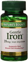 Nature's Bounty Gentle Iron 28 mg 90 Capsules