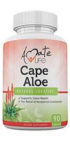 Cape Aloe Natural Laxative Supplement- Constipation Relief- Regulate Bowel - All-Natural Herbal Detox- Weight Loss Supplement- Digestion Help Dietary Supplement- 90 Caps- Non-GMO by Amate Life