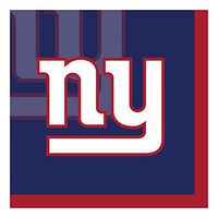 Creative Converting Officially Licensed NFL Paper Beverage Napkins, 192-Count, New York Giants