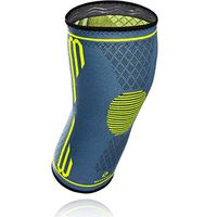 Benmarck Knee Compression Sleeve, Support Brace, Arthritis and Meniscus Pain Relief for Running Sports Crossfit Squats, Best for Runners Men Women by (Fjord Blue, Large)