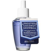 Bath and Body Works FROSTED COCONUT SNOWBALL Wallflowers Home Fragrance Refill 0.8 Fluid Ounce (2018 Holiday Edition)