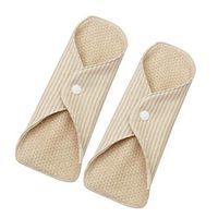Healifty 2pcs Reusable Sanitary Pads Washable Cloth Menstrual Pads Sanitary Napkins for Women