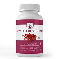 Hawthorn Berry Extract (100 Capsules, 415 mg Serving) by Pure Organic Ingredients, Energy Boosting, Improve Mood & Anxiety, Supports Immunity & Good Digestion*