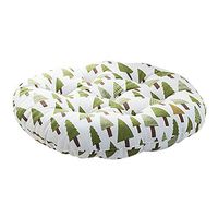 Meidexian888 Linen Seat Cushion,Pine Forest Cushion Round Cotton Upholstery Soft Padded Cushion Pad Seat Cushion for Office Home Or Car (Multicolor, C)