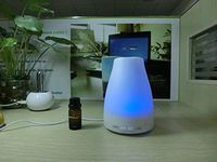 Doc.Royal 120ml Aroma Diffuser Ultrasonic Essential Oil Cool Mist Humidifie With 6 Colorful Led Lights keeps Moist Atmosphere in Home Office/Mini Series BK-EG-FD008