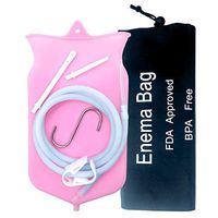 Abyclean Silicone Enema Bag Kit Anal Douche Vaginal Douche Enema Cleaner for Women’s or Man’s Health (2Quart, Pink)