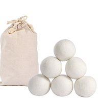 6-Pack Sinkrau Premium Australian Wool Dryer Balls,Reusable Organic Natural Fabric Softener and Static Reducer
