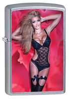 Zippo Lighter: Sexy Blonde Girl Posing in Lingerie - Street Chrome 79884
