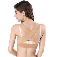 Paskyee Humpback Posture Corrector, Women Chest Brace Up, Prevent Chest Hunchback, Sagging, Posture Corset Bra X Strap Vest (Small, Skin)