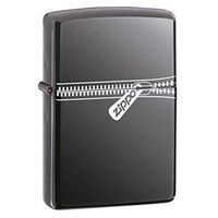 Zippo Personalized Message Engraved on Backside Customized Black Ice Zipper Windproof Lighter