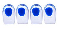 Kkika 4pcs Foot Care Tools Silicone Insoles Cushion Pads Heel Elastic Care Half Yard Shoe Insole Pad with Cloth Anti-Fatigue Valgus (Blue,Size L for US 10-12)