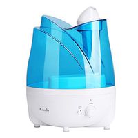 XMGHTU Ultrasonic Humidifier with Essential Oil Tray, 2L/0.53 Gallon Cool Mist Humidifiers Essential Oil Diffuser with Adjustable Mist Dial Knob Control, Night Light, Whisper Quiet
