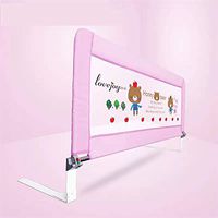 Bed Rail Bed Guardrail, Raised Bed Fence, Bed Sidebar, Bed Railing,80cm, 90cm, 150cm (Color : Pink, Size : 90 cm)