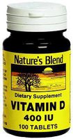 Nature's Blend Vitamin D 400 IU 100 Tablets