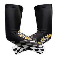 LEVEIS Racing Background Arm Sleeves UV Protection for Men Women Sunblock Protective Gloves Running Golf Cycling Driving Long Arm Cover 1 Pair