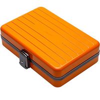 MS MING REN Cigar Box - Cigar Humidors Portable Cedar Wood Inner Aluminum High Seals Don't Shake The Luggage @ (Color : Orange)
