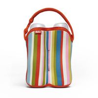 Built Bottle Buddy Two Bottle Tote, in Baby Pink Stripe