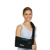BREG '08513 Stabilizer, Orthopedic Sling Medium 13.5-14.5" L Forearm Airmesh Right/Left Shoulder Quick-Release Shoulder Waist Strap with Thumb Rest for Shoulder Injuries Or Instabilities Kool Sling