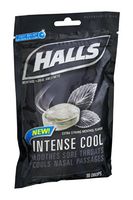 Halls Menthol Oral Anesthetic Drops Intense Cool - 30 ct, Pack of 6